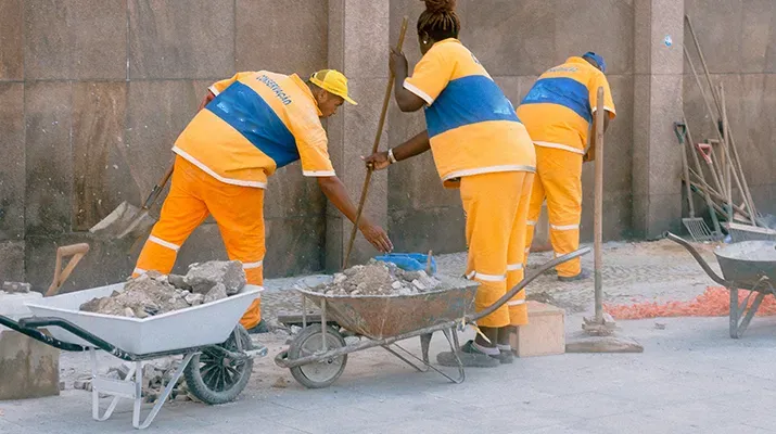 Baustellen und Baureinigung